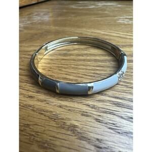 Sequin Nordstrom Multicolor Thin Gold Tone Enamel Hinge Bangle $25 NWOT #98